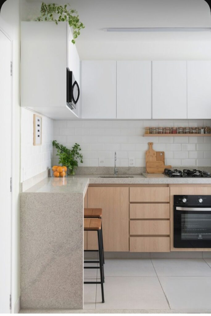 Cocina Beige con blanco - ARQUETIPO 360